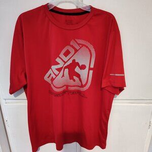 Red ANDI Basketball shirt size L